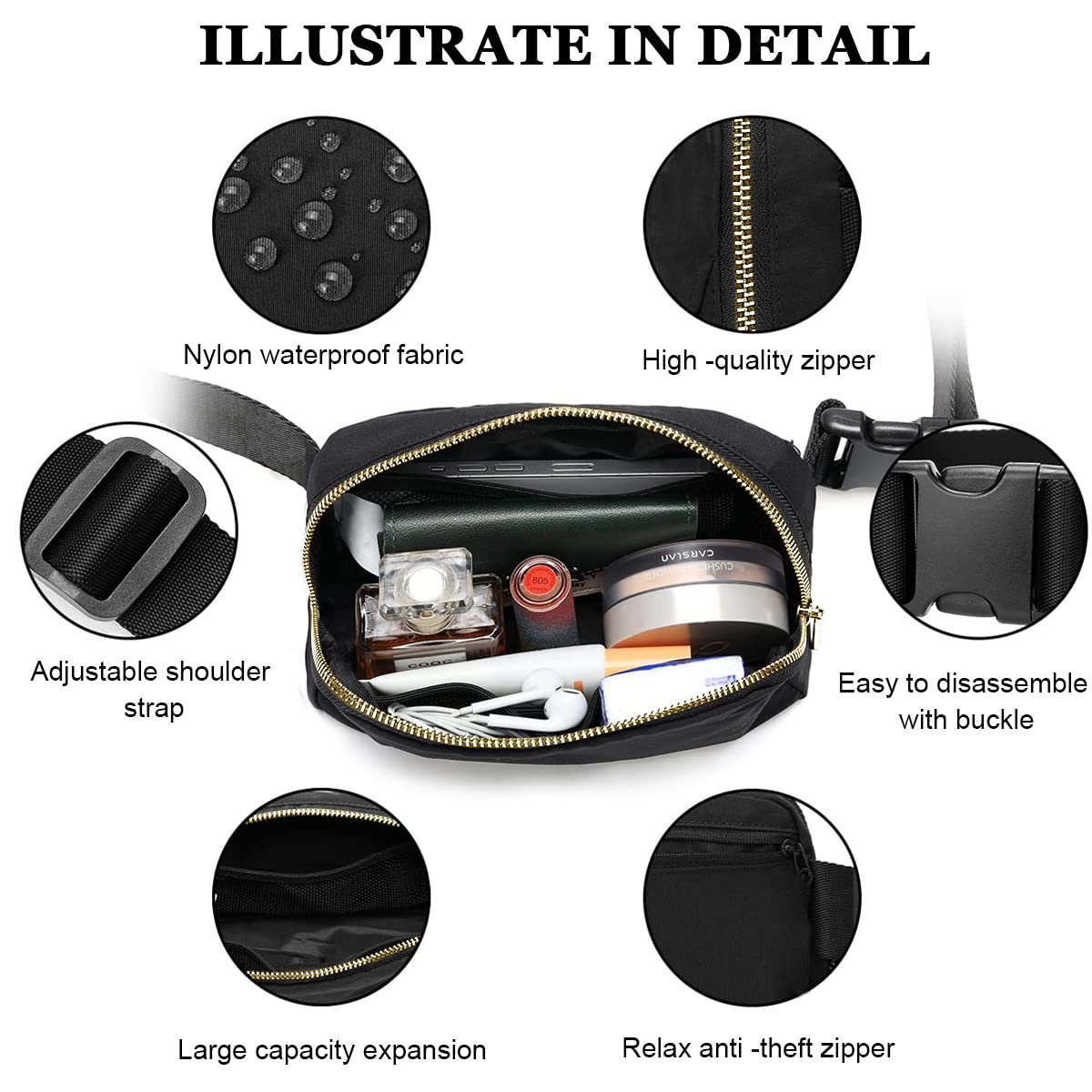 PALAY Waterproof Chest & Waist Bag | Crossbody Lemon Bags with Adjustable Strap, Large Capacity Fanny Pack for Men & Women, Travel, Outdoor, Sports, Cycling PALAY Waterproof Chest & Waist Bag | Crossbody Lemon Bags with Adjustable Strap, Large Capacity Fanny Pack for Men & Women, Travel, Outdoor, Sports, Cycling